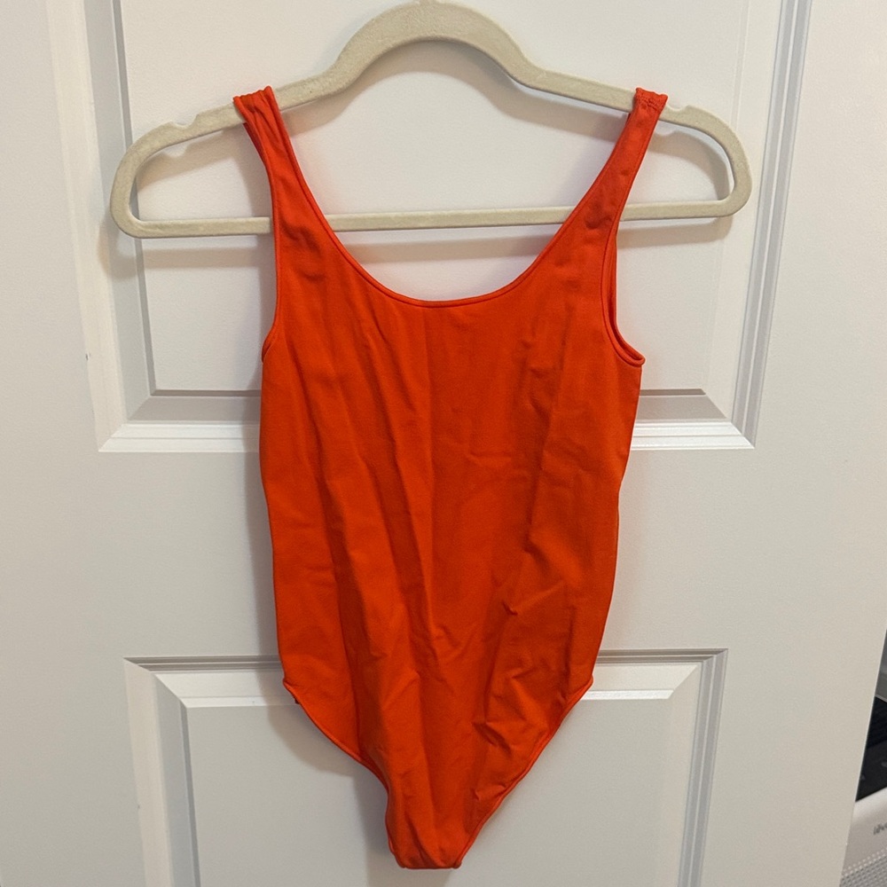 SKIMS Orange Bodysuit